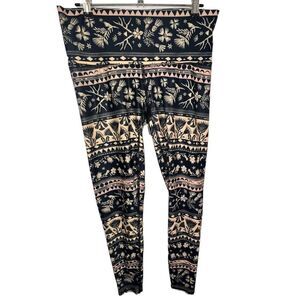 Teeki Boho/Floral/Antler Patterned Athletic Lightweight Leggings